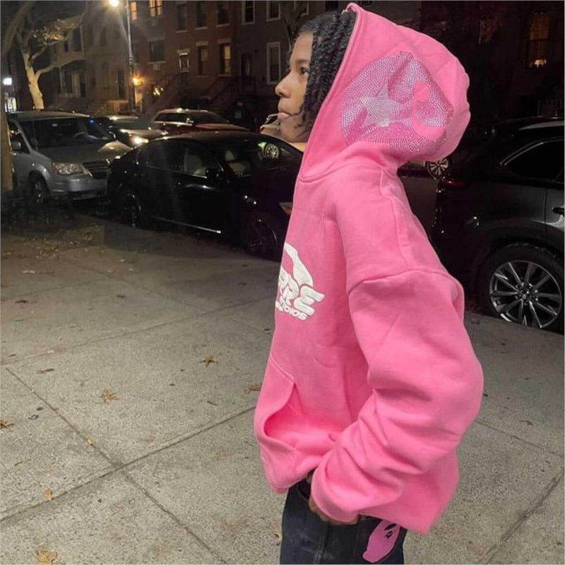 Style Core Aesthetics, New Style Trends - Pink full zip hoodie Style Core Aesthetics, New Style Trends - Pink full zip hoodie