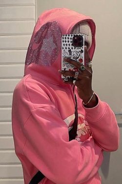 Style Core Aesthetics, New Style Trends - Pink full zip hoodie