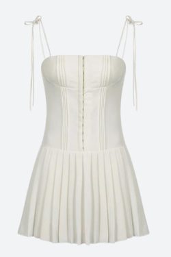 Style Core Aesthetics, New Style Trends - Pleated Corset Mini Dress
