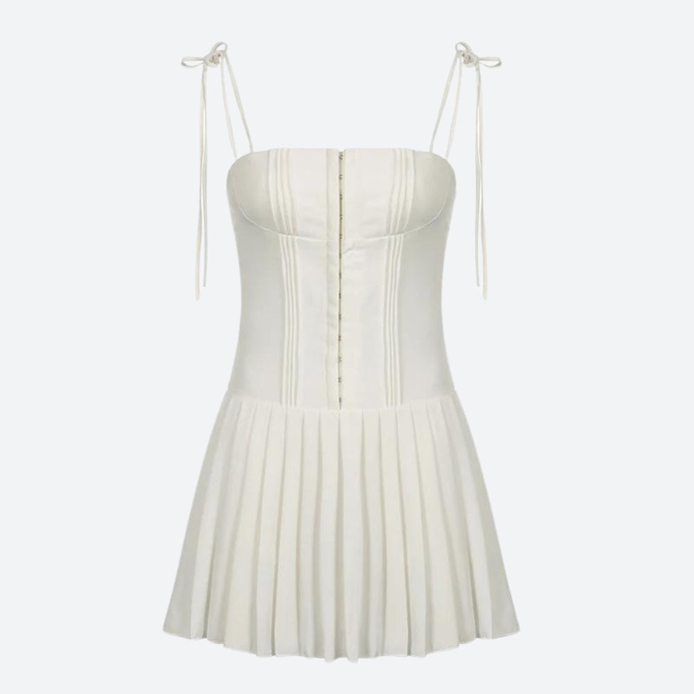 Style Core Aesthetics, New Style Trends - Pleated Corset Mini Dress Style Core Aesthetics, New Style Trends - Pleated Corset Mini Dress