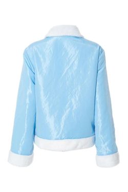 Style Core Aesthetics, New Style Trends - Plush Star Trim Design Jacket