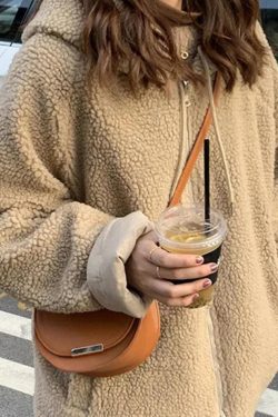 Style Core Aesthetics, New Style Trends - Preppy Reversible Lambswool Hooded Jacket