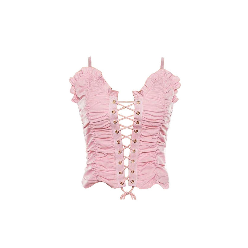 Style Core Aesthetics, New Style Trends - Princess Lace Up Top Style Core Aesthetics, New Style Trends - Princess Lace Up Top