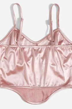 Style Core Aesthetics, New Style Trends - Princess Mood Satin Corset Top