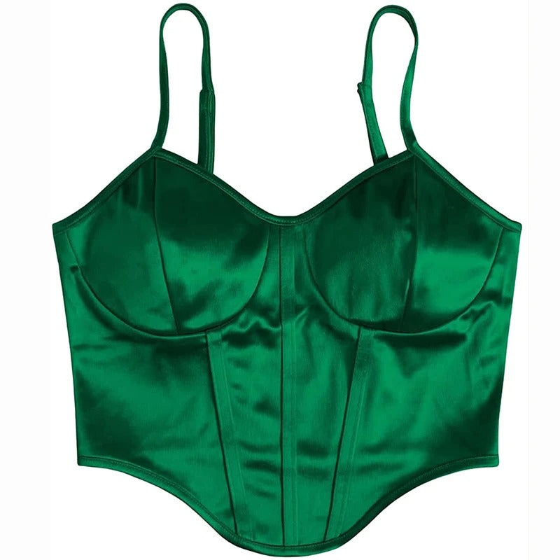 Style Core Aesthetics, New Style Trends - Princess Mood Satin Corset Top Style Core Aesthetics, New Style Trends - Princess Mood Satin Corset Top