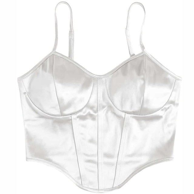Style Core Aesthetics, New Style Trends - Princess Mood Satin Corset Top Style Core Aesthetics, New Style Trends - Princess Mood Satin Corset Top