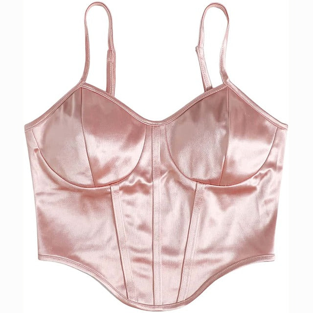 Style Core Aesthetics, New Style Trends - Princess Mood Satin Corset Top Style Core Aesthetics, New Style Trends - Princess Mood Satin Corset Top