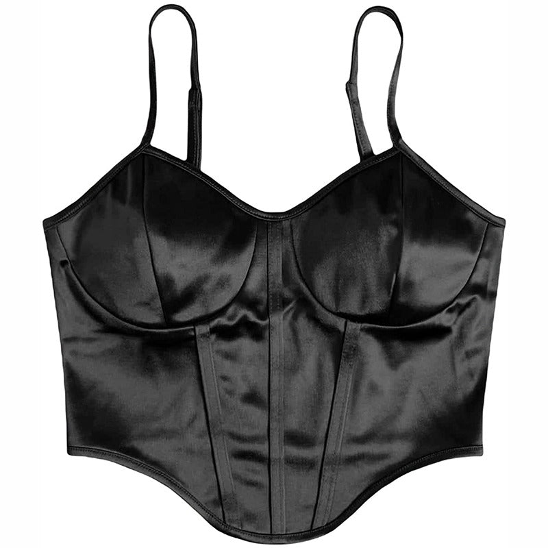 Style Core Aesthetics, New Style Trends - Princess Mood Satin Corset Top Style Core Aesthetics, New Style Trends - Princess Mood Satin Corset Top