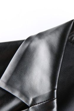 Style Core Aesthetics, New Style Trends - PU Leather Casual Blazer Jacket