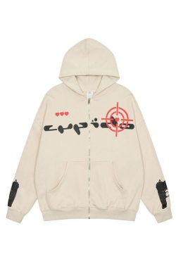 Style Core Aesthetics, New Style Trends - 'Public Ennemy' Zip Up Hoodie