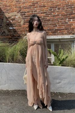 Style Core Aesthetics, New Style Trends - Pure Backless Chiffon Midi Dress