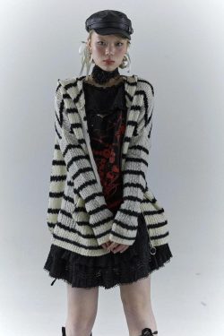 Style Core Aesthetics, New Style Trends - Rabbit Ears Hooded Cardigan Jacket