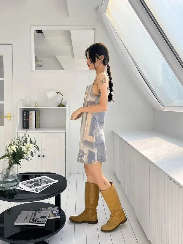 Style Core Aesthetics, New Style Trends - Renaissance Open Back Mini Dress Style Core Aesthetics, New Style Trends - Renaissance Open Back Mini Dress