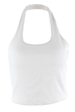 Style Core Aesthetics, New Style Trends - Ribbed Halter Tank Top