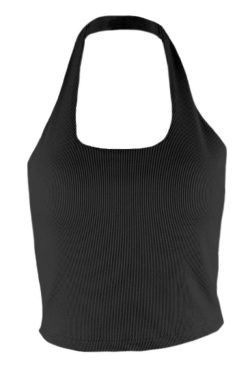 Style Core Aesthetics, New Style Trends - Ribbed Halter Tank Top