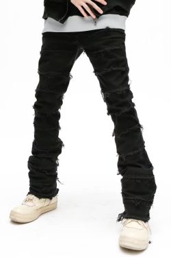 Style Core Aesthetics, New Style Trends - 'Ripple' Jeans