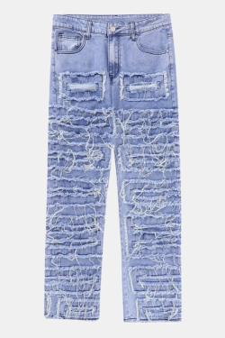 Style Core Aesthetics, New Style Trends - 'Ripples' Jeans