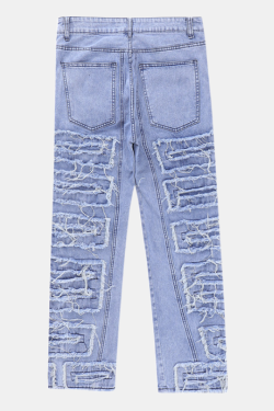 Style Core Aesthetics, New Style Trends - 'Ripples' Jeans