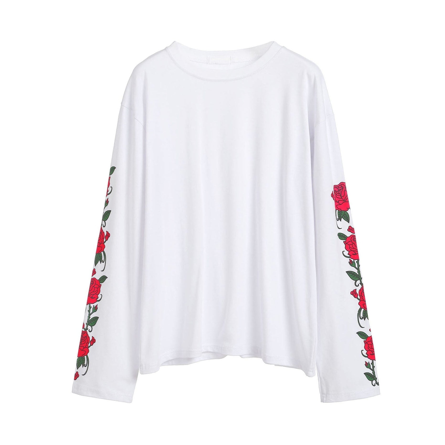 Style Core Aesthetics, New Style Trends - Rose Long Sleeve T-Shirt Style Core Aesthetics, New Style Trends - Rose Long Sleeve T-Shirt