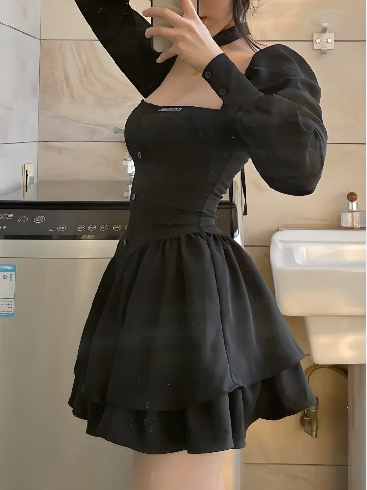 Style Core Aesthetics, New Style Trends - Ruffled Layered Corset Mini Dress Style Core Aesthetics, New Style Trends - Ruffled Layered Corset Mini Dress