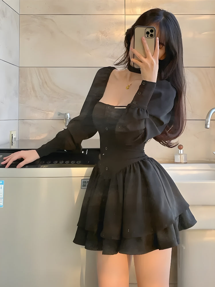 Style Core Aesthetics, New Style Trends - Ruffled Layered Corset Mini Dress Style Core Aesthetics, New Style Trends - Ruffled Layered Corset Mini Dress