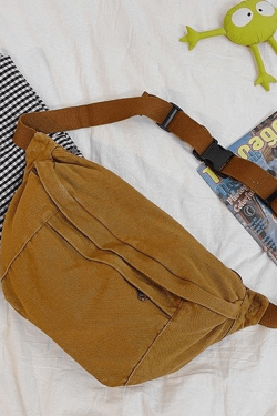 Style Core Aesthetics, New Style Trends - Sac à bandoulière à capacité de lavage vintage