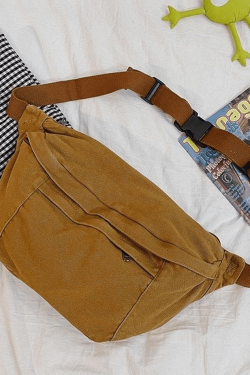 Style Core Aesthetics, New Style Trends - Sac à bandoulière à capacité de lavage vintage