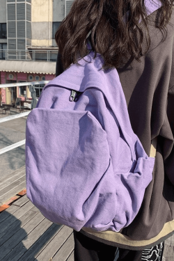 Style Core Aesthetics, New Style Trends - Sac à dos Vintage Wash College School