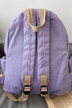 Style Core Aesthetics, New Style Trends - Sac à dos Vintage Wash College School