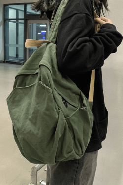 Style Core Aesthetics, New Style Trends - Sac à dos Vintage Wash College School