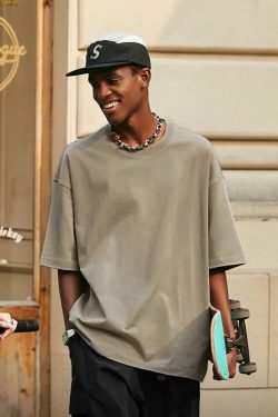 Style Core Aesthetics, New Style Trends - Skater Casual Basic Tee