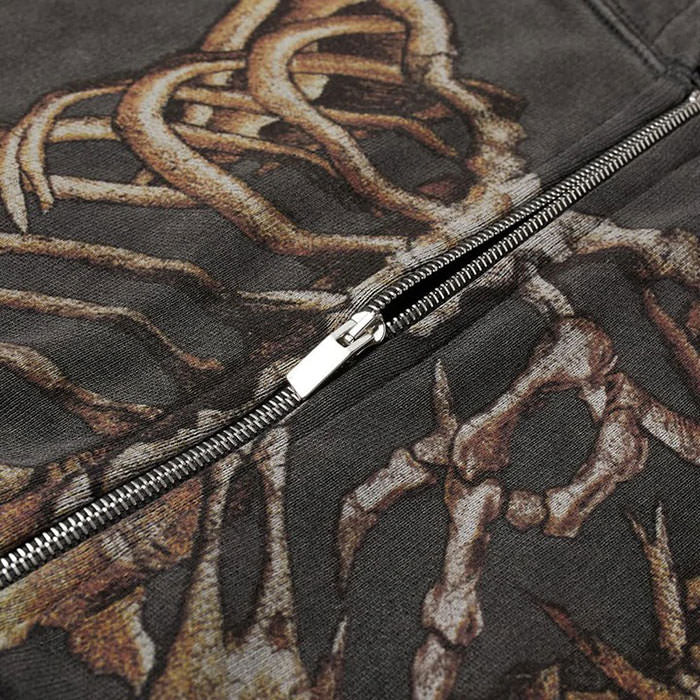 Style Core Aesthetics, New Style Trends - Skeleton Zip Up Hoodie Style Core Aesthetics, New Style Trends - Skeleton Zip Up Hoodie