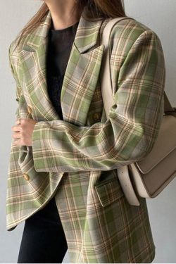Style Core Aesthetics, New Style Trends - Smarty Pants Plaid Jacket