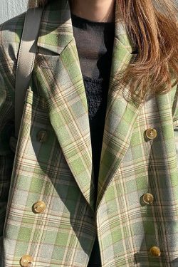 Style Core Aesthetics, New Style Trends - Smarty Pants Plaid Jacket
