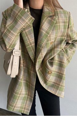 Style Core Aesthetics, New Style Trends - Smarty Pants Plaid Jacket