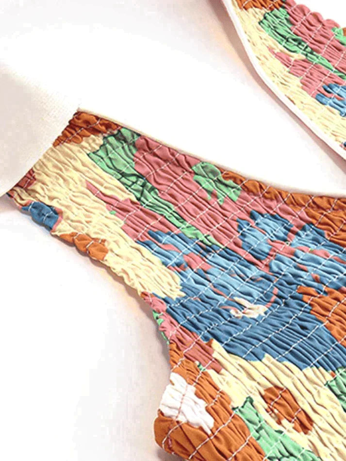 Style Core Aesthetics, New Style Trends - Smocked Halter Cropped Tank Top Style Core Aesthetics, New Style Trends - Smocked Halter Cropped Tank Top