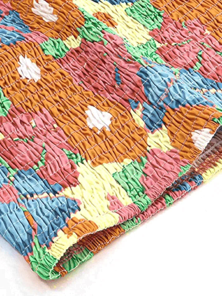 Style Core Aesthetics, New Style Trends - Smocked Halter Cropped Tank Top Style Core Aesthetics, New Style Trends - Smocked Halter Cropped Tank Top