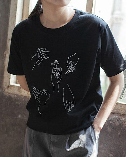 Style Core Aesthetics, New Style Trends - Smoking Hands T-Shirt Style Core Aesthetics, New Style Trends - Smoking Hands T-Shirt