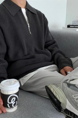 Style Core Aesthetics, New Style Trends - Soft Boy Aesthetic Knit Pullover