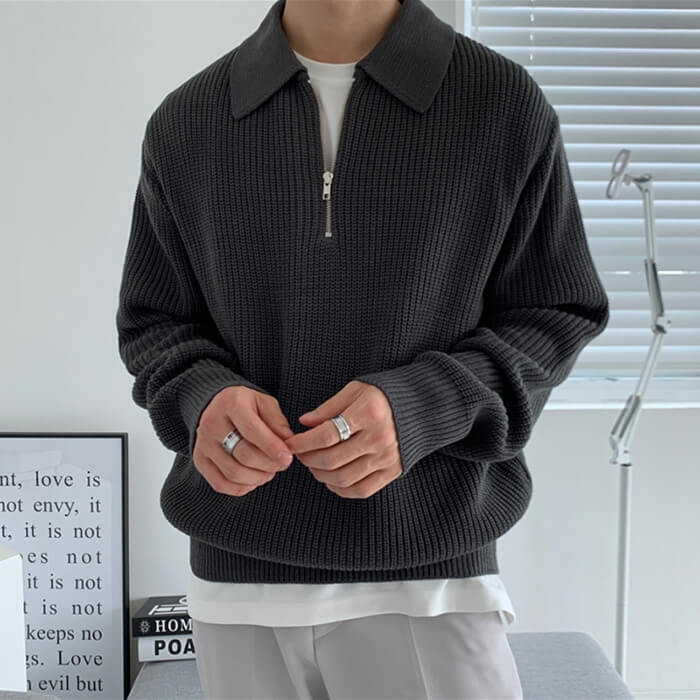 Style Core Aesthetics, New Style Trends - Soft Boy Aesthetic Knit Pullover Style Core Aesthetics, New Style Trends - Soft Boy Aesthetic Knit Pullover