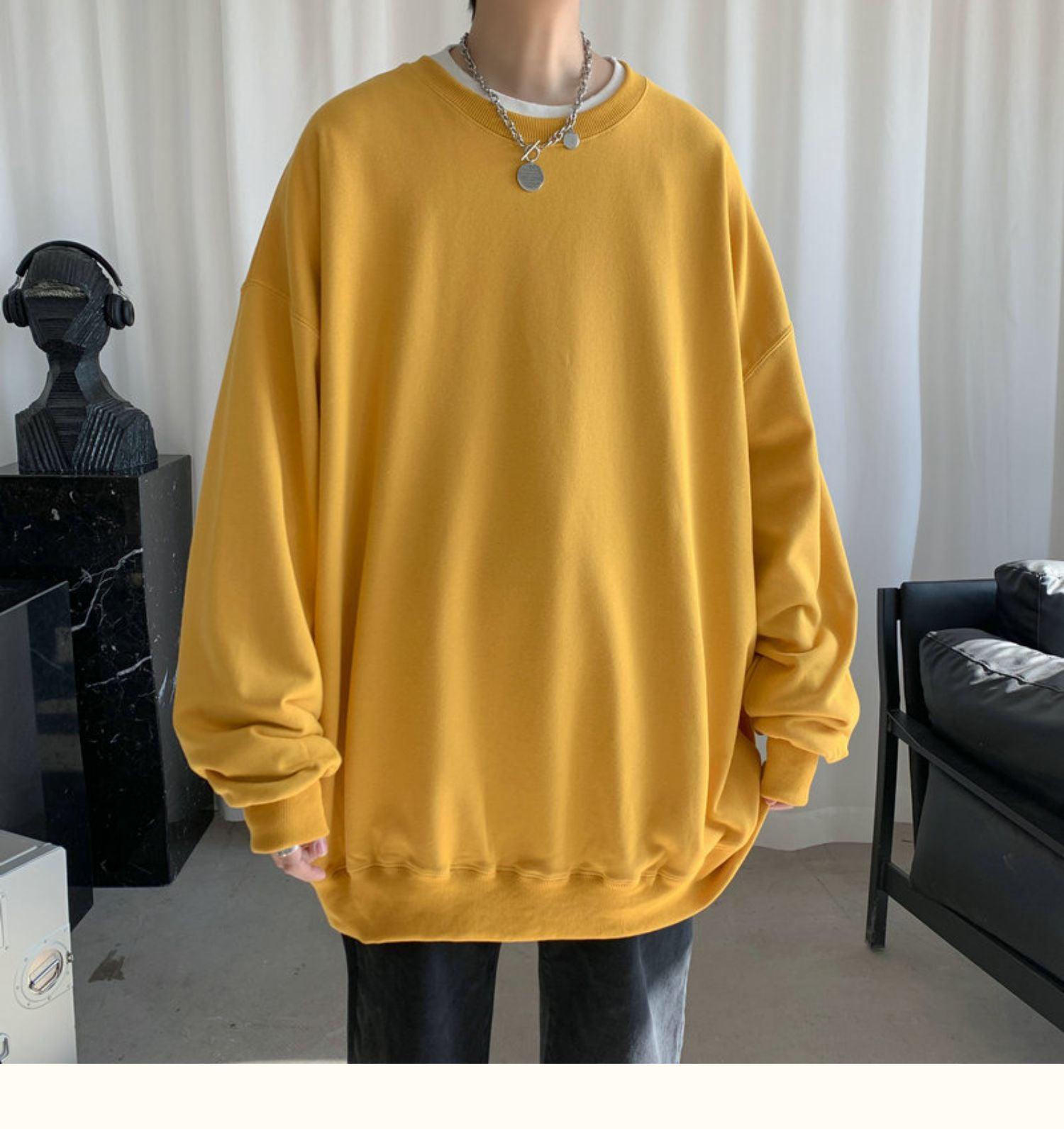 Style Core Aesthetics, New Style Trends - Soft Boy Basic Oversized Sweatshirt Style Core Aesthetics, New Style Trends - Soft Boy Basic Oversized Sweatshirt