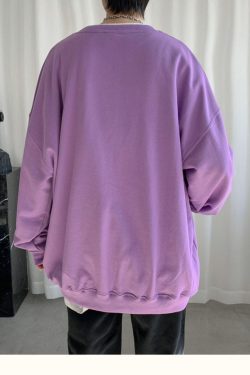 Style Core Aesthetics, New Style Trends - Soft Boy Basic Oversized Sweatshirt