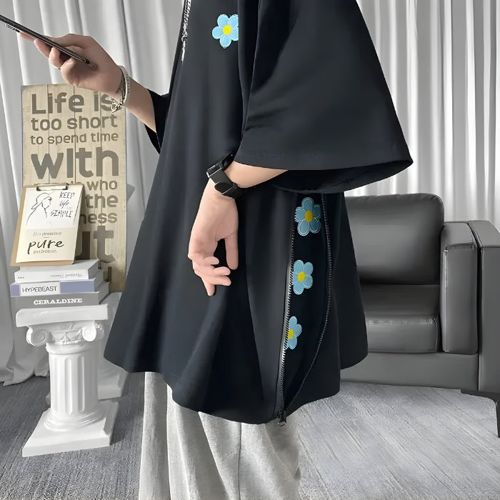 Style Core Aesthetics, New Style Trends - Soft Boy Daisy Oversize Tee Style Core Aesthetics, New Style Trends - Soft Boy Daisy Oversize Tee