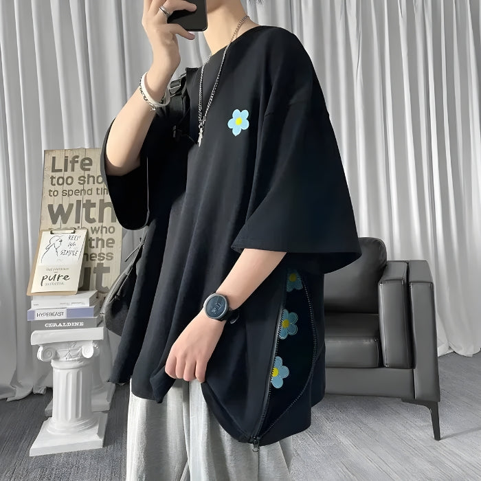Style Core Aesthetics, New Style Trends - Soft Boy Daisy Oversize Tee Style Core Aesthetics, New Style Trends - Soft Boy Daisy Oversize Tee