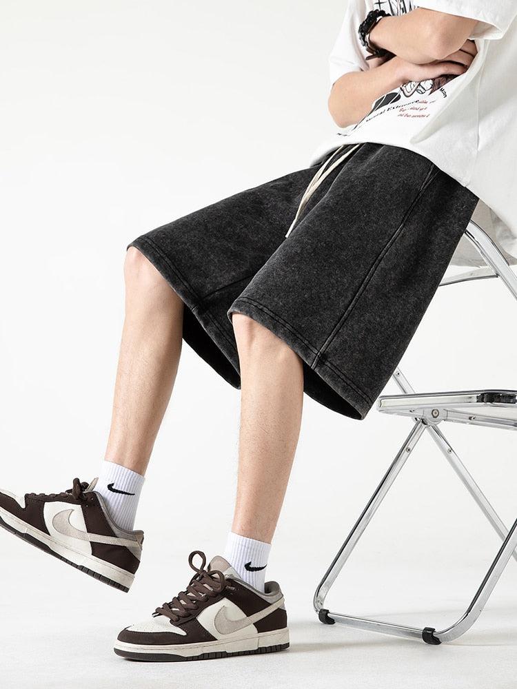 Style Core Aesthetics, New Style Trends - Soft Boy Drawstring Waist Sweatshort Style Core Aesthetics, New Style Trends - Soft Boy Drawstring Waist Sweatshort