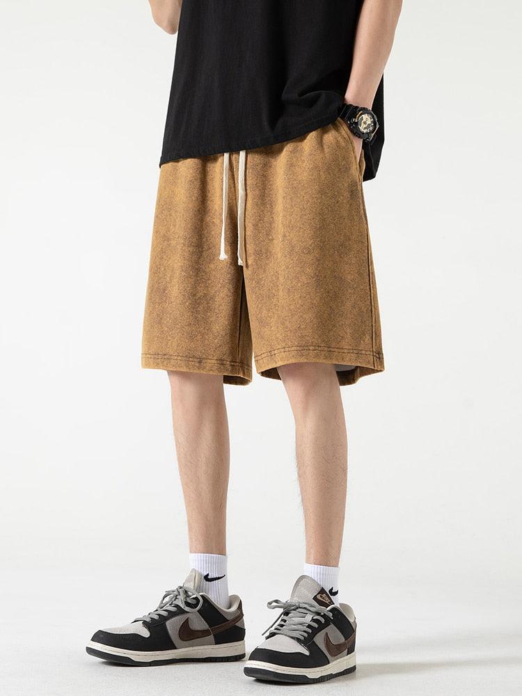 Style Core Aesthetics, New Style Trends - Soft Boy Drawstring Waist Sweatshort Style Core Aesthetics, New Style Trends - Soft Boy Drawstring Waist Sweatshort