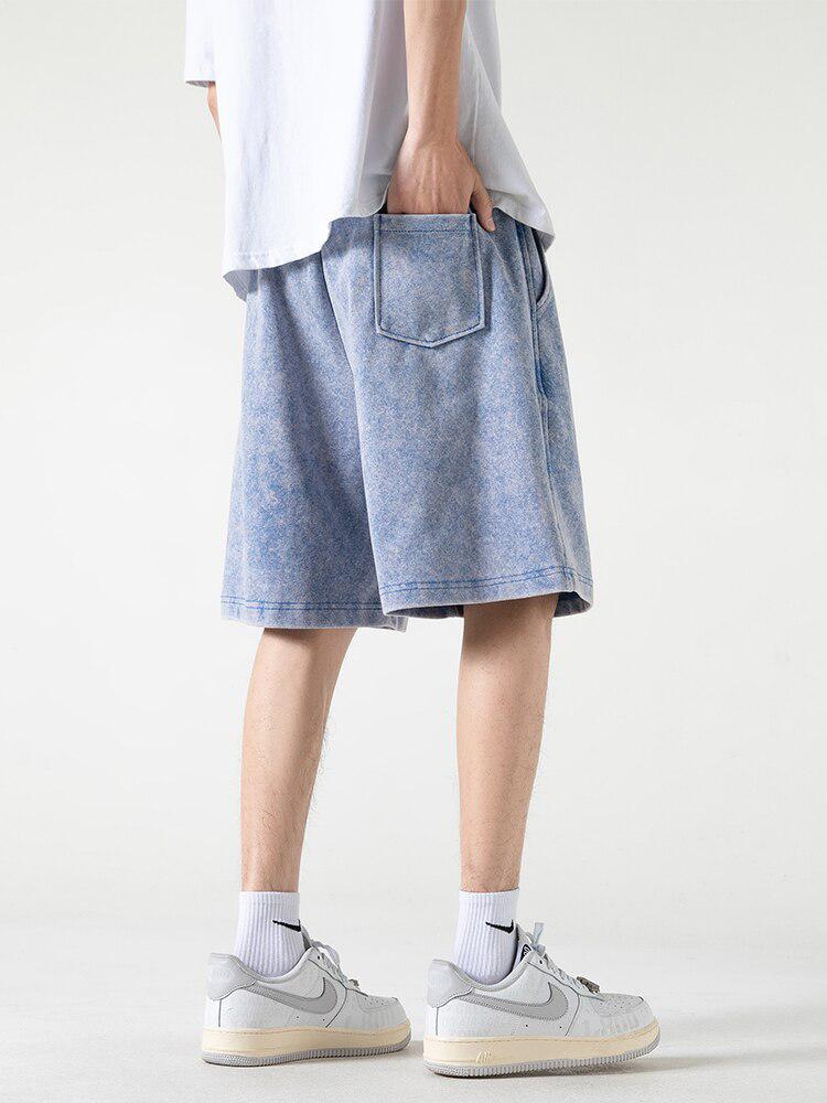 Style Core Aesthetics, New Style Trends - Soft Boy Drawstring Waist Sweatshort Style Core Aesthetics, New Style Trends - Soft Boy Drawstring Waist Sweatshort