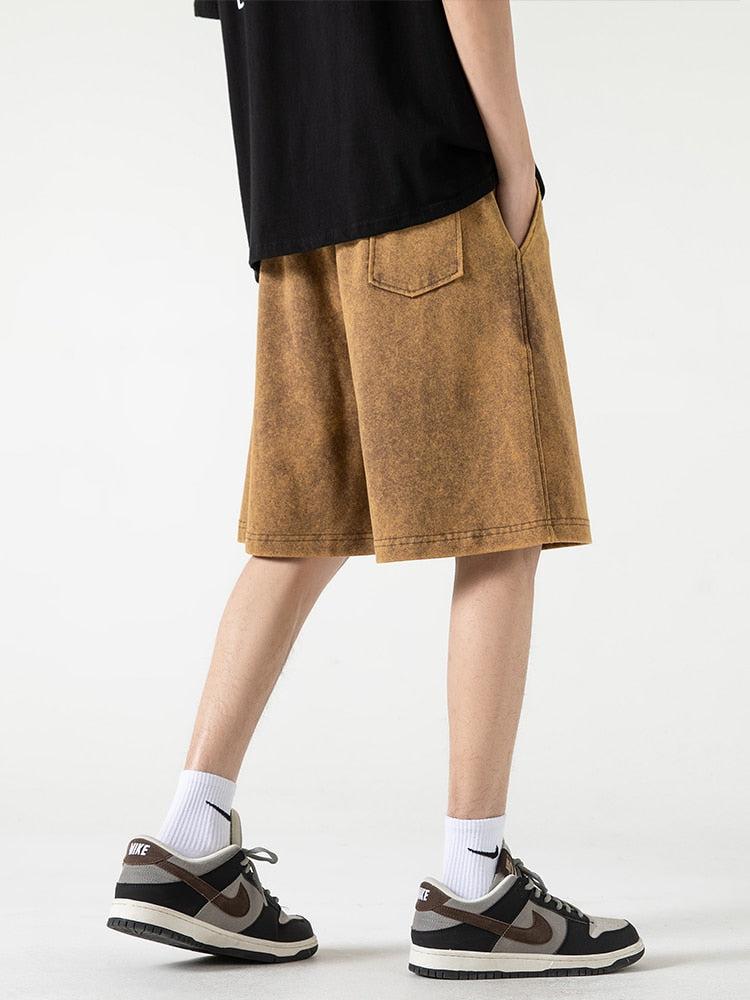 Style Core Aesthetics, New Style Trends - Soft Boy Drawstring Waist Sweatshort Style Core Aesthetics, New Style Trends - Soft Boy Drawstring Waist Sweatshort