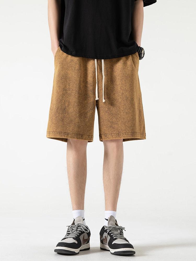 Style Core Aesthetics, New Style Trends - Soft Boy Drawstring Waist Sweatshort Style Core Aesthetics, New Style Trends - Soft Boy Drawstring Waist Sweatshort
