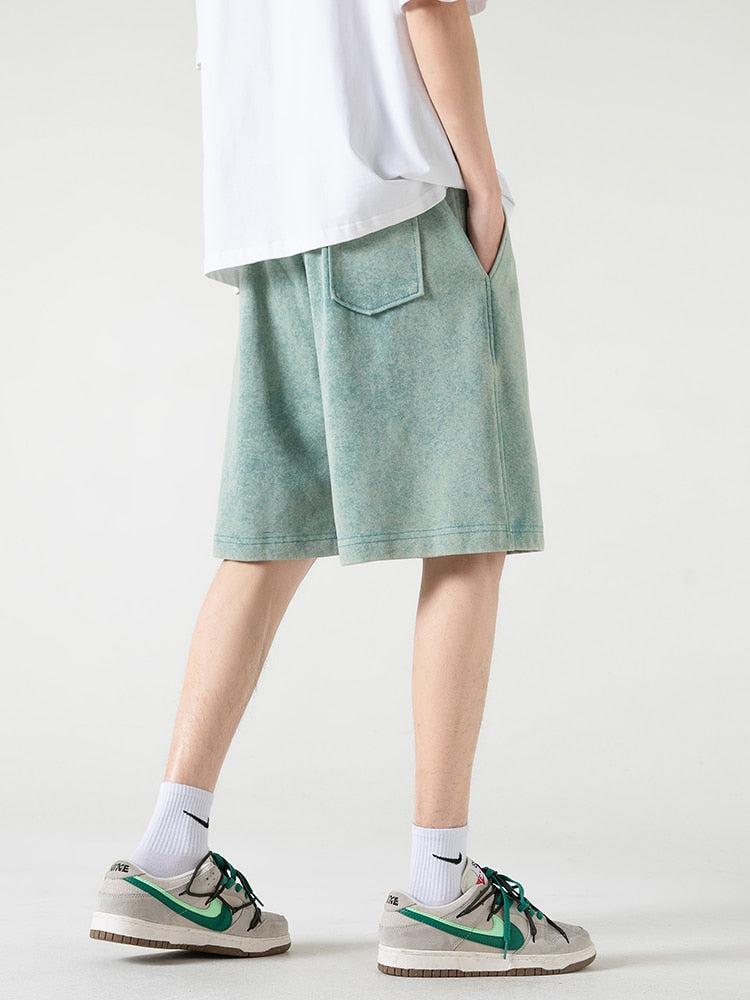 Style Core Aesthetics, New Style Trends - Soft Boy Drawstring Waist Sweatshort Style Core Aesthetics, New Style Trends - Soft Boy Drawstring Waist Sweatshort
